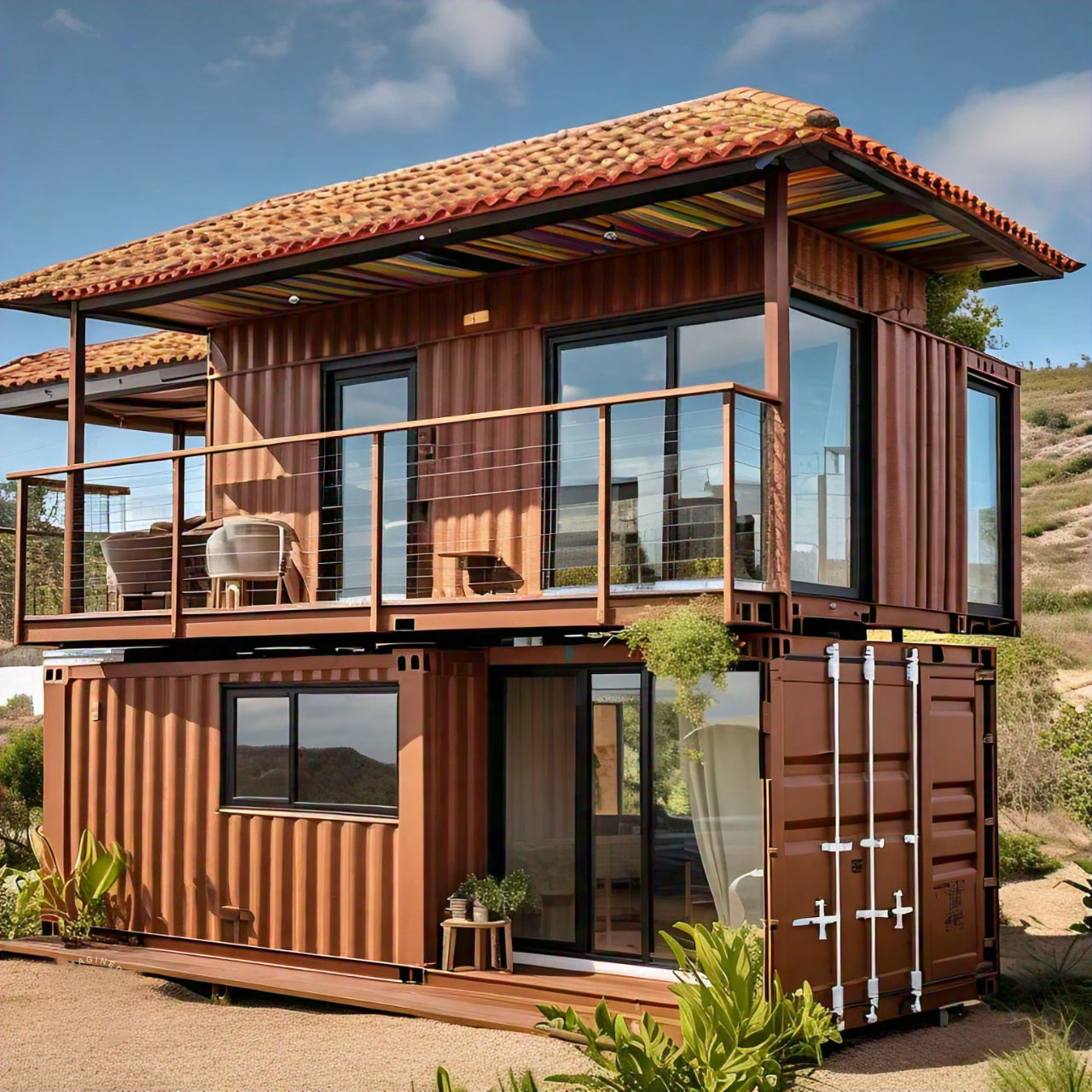 Modern looking Container Home