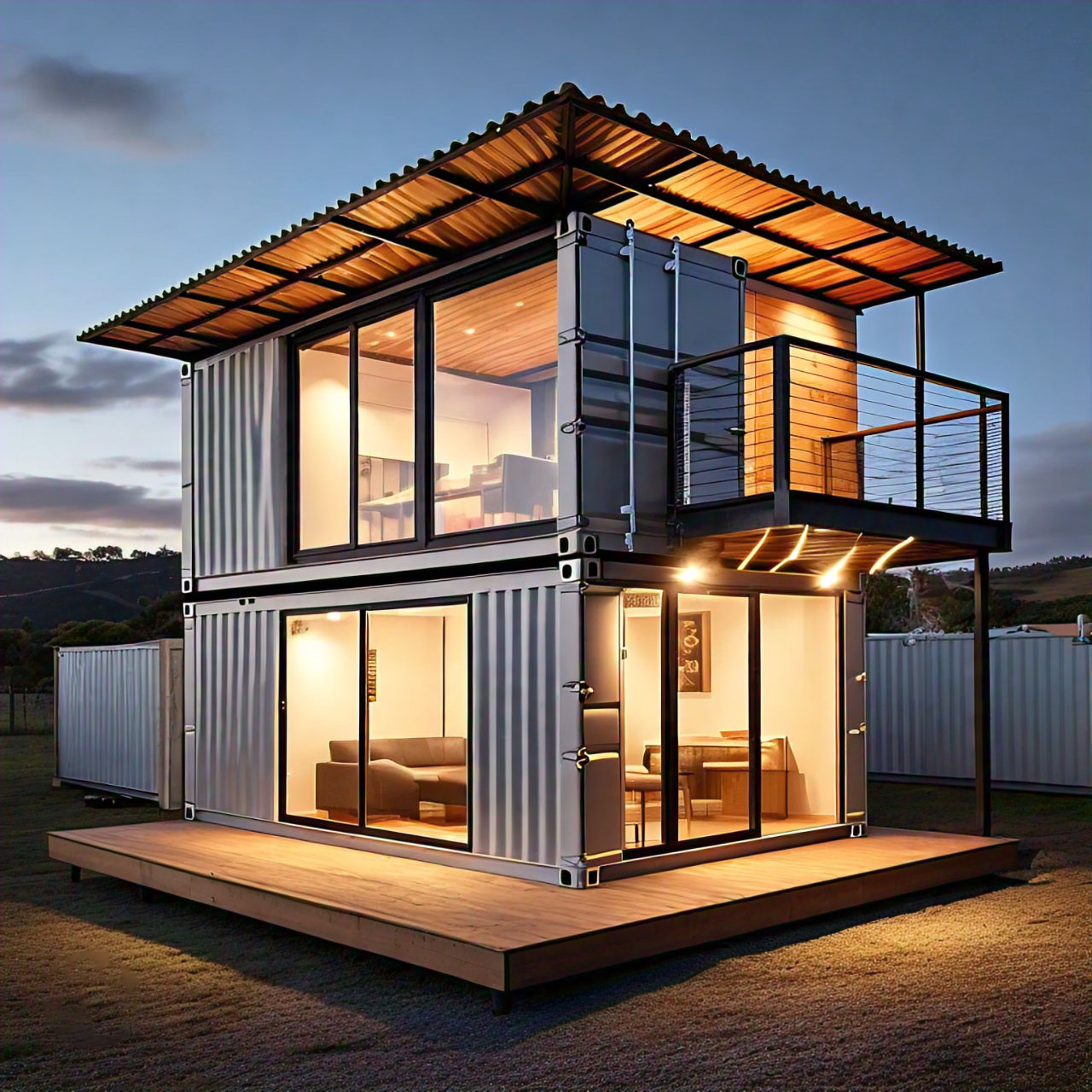 Modern looking Container Home