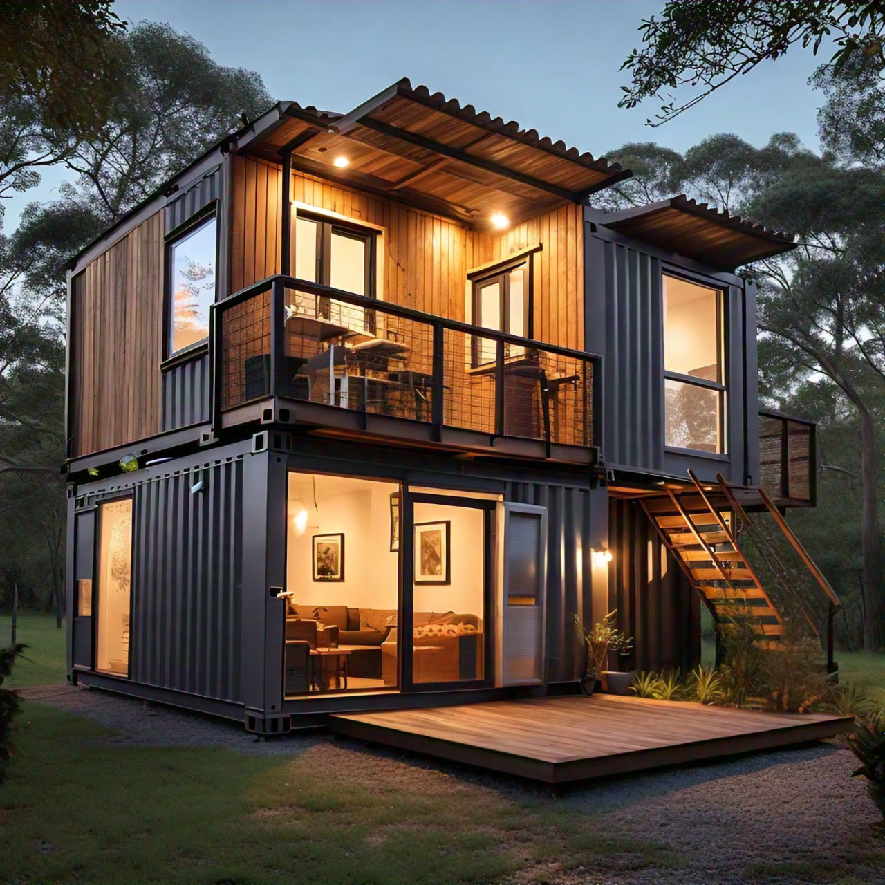 Modern looking Container Home