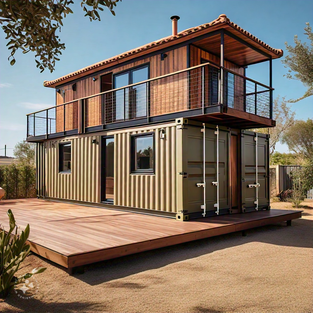 Modern looking Container Home